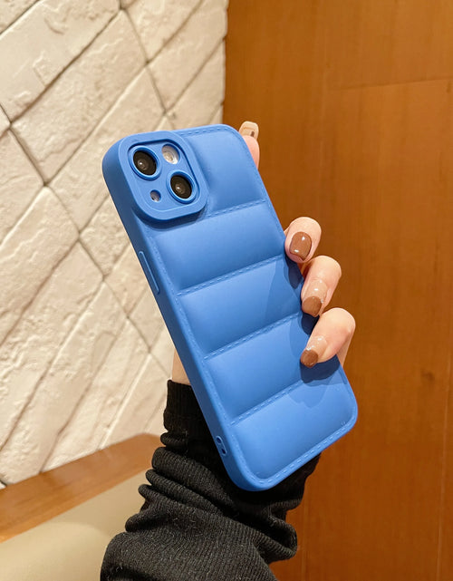 Load image into Gallery viewer, Puffer Phone Case for Iphone 15 14 13 12 11 Pro Max down Jacket Phone Cases for Iphone 11 Xr 7 8 Plus