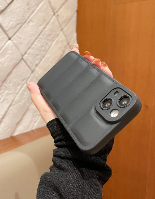 Load image into Gallery viewer, Puffer Phone Case for Iphone 15 14 13 12 11 Pro Max down Jacket Phone Cases for Iphone 11 Xr 7 8 Plus