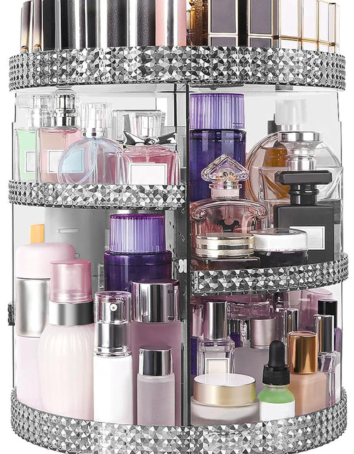 Load image into Gallery viewer, 360 Degree Rotating Makeup Organizer, Extra Large Capacity Cosmetic Storage Unit, Removable DIY 7 Layers Skincare Organizer, Acrylic Beauty Perfume Organizer for Vanity Countertop (Gray)
