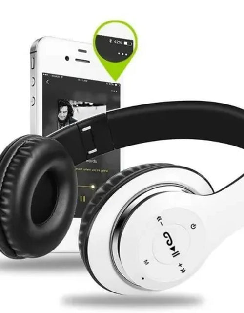 Load image into Gallery viewer, Wireless Bluetooth 5.0 Over-Ear Headphones with FM Radio, MIC &amp; Foldable Design – Supports TF Card
