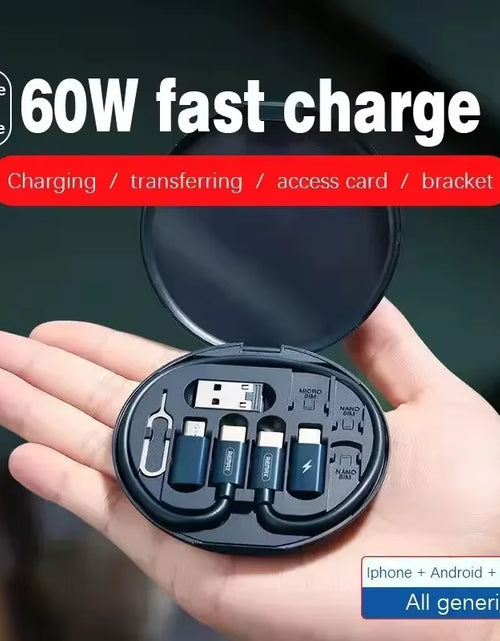 Load image into Gallery viewer, Multi USB Type C to C 60W Charging Adapter Cable Kit USB C for Lighting ,Conversion Set USB a &amp; Type C to Micro/Type C/Lightning
