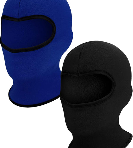2 Pieces Kid Balaclava Ski Neck Warmers Windproof Ear Muffs Hats Winter Fleece Gaiters for Boy Girls