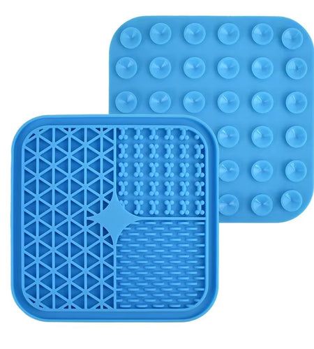 Dog Licking Mat Slow Food Mat Drizzling Licking Pad Suction Cup Slow Food Mat Silicone Slow Food Mat Pet Dog Licking Mat
