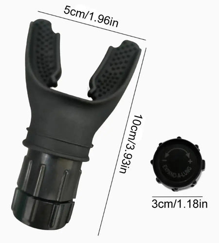 Sports Breathing Trainer Portable Lung Capacity Abdominal Breathing Trainer with Adjustable Intensity Knob Improve Strength