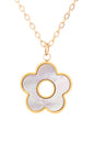 MOP Flower Pendant Neckle