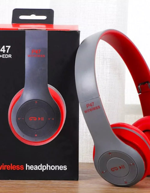 Load image into Gallery viewer, Wireless Bluetooth 5.0 Over-Ear Headphones with FM Radio, MIC &amp; Foldable Design – Supports TF Card
