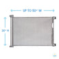 Retractable Baby Gate, Expands up to 50" Wide, Includes Wall Mounts