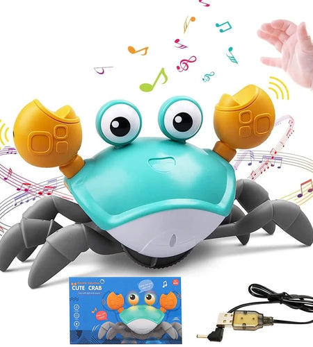 Dancing Crab Run Away Toy for Babies Crawling Interactive Escape Crabs Fujão Toys Baby Birthday Gift VIP Dropshipping with Box