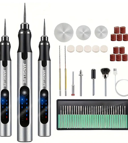 USB Cordless Rotary Tool Kit Woodworking Engraving Pen DIY for Jewelry Metal Glass Mini Wireless Drill