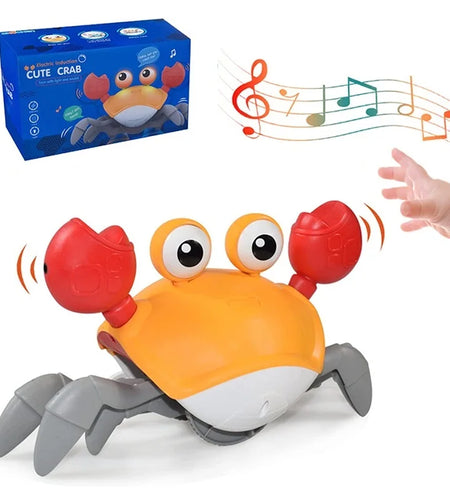 Dancing Crab Run Away Toy for Babies Crawling Interactive Escape Crabs Fujão Toys Baby Birthday Gift VIP Dropshipping with Box