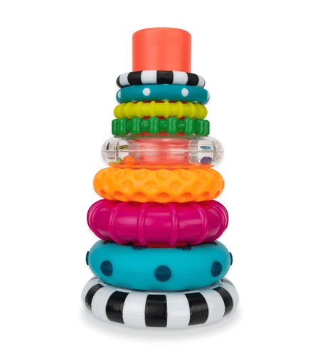 Stacks of Circles Stacking Ring STEM Learning Toy, 9 Piece Set, Ages 6 Months and Up