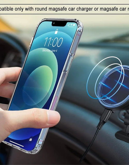 Load image into Gallery viewer, Magnetic Compatible with iPhone 17 Pro Max Case with Stand [Military Grade Drop Tested][Compatible with Magnet] Ring Translucent Slim Hard Back Soft Edge
