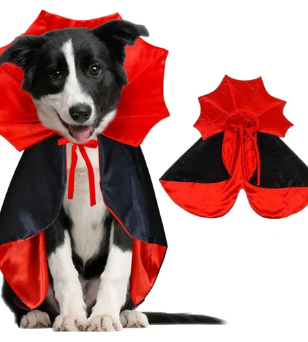 Medium Dog Halloween Costumes, Halloween Dog Vampire Cloak Costume Dog Devil Costume Pet Halloween Costume