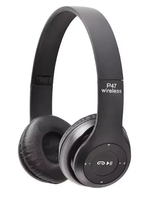 Load image into Gallery viewer, Wireless Bluetooth 5.0 Over-Ear Headphones with FM Radio, MIC &amp; Foldable Design – Supports TF Card
