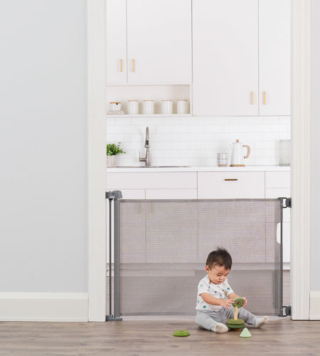 Retractable Baby Gate, Expands up to 50" Wide, Includes Wall Mounts