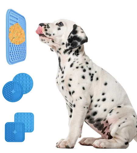 Dog Licking Mat Slow Food Mat Drizzling Licking Pad Suction Cup Slow Food Mat Silicone Slow Food Mat Pet Dog Licking Mat