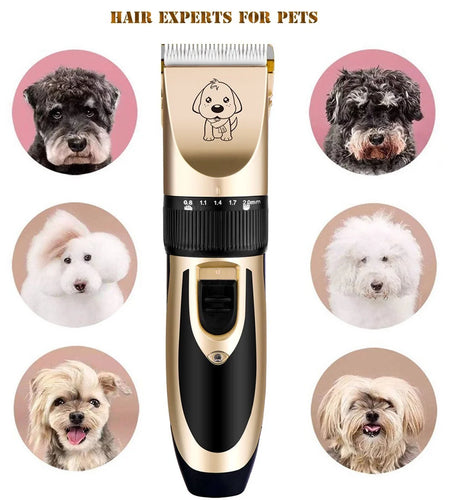 Electric Pet Hair Cutting Professional Mute Cordless Pet Grooming Kit Electric Pet Cat Dog Hair Cutting Clipper Trimmer Shaver Grooming Kit Set