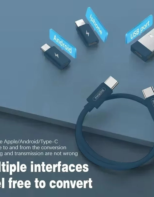 Load image into Gallery viewer, Multi USB Type C to C 60W Charging Adapter Cable Kit USB C for Lighting ,Conversion Set USB a &amp; Type C to Micro/Type C/Lightning
