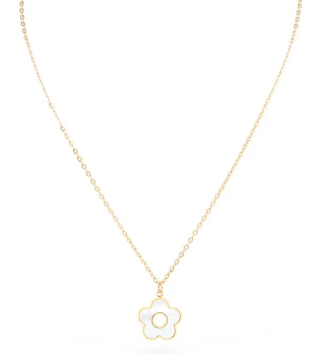 MOP Flower Pendant Neckle