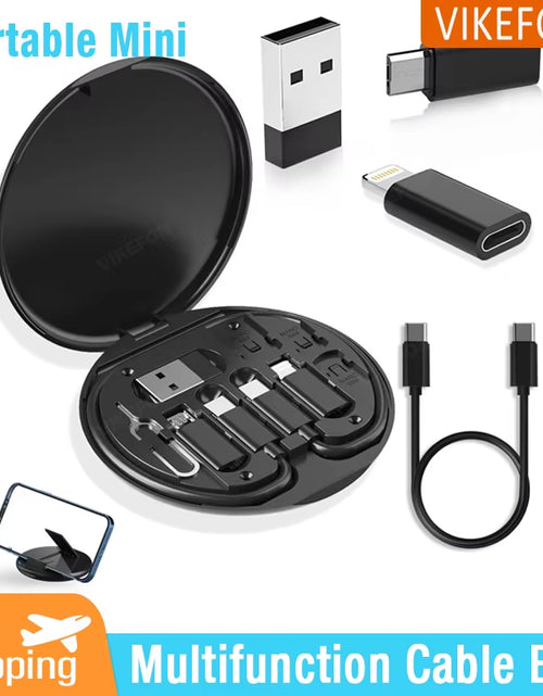 Load image into Gallery viewer, Multi USB Type C to C 60W Charging Adapter Cable Kit USB C for Lighting ,Conversion Set USB a &amp; Type C to Micro/Type C/Lightning
