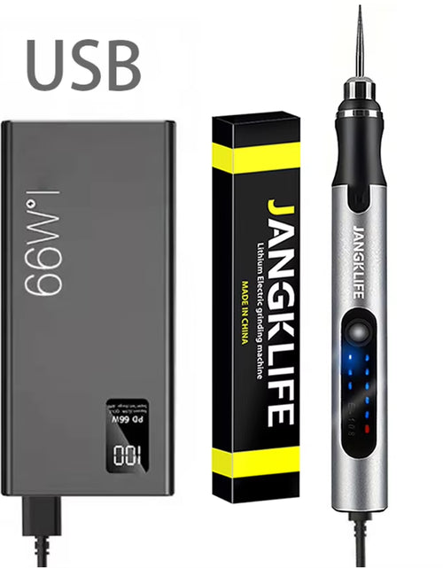 Load image into Gallery viewer, USB Cordless Rotary Tool Kit Woodworking Engraving Pen DIY for Jewelry Metal Glass Mini Wireless Drill
