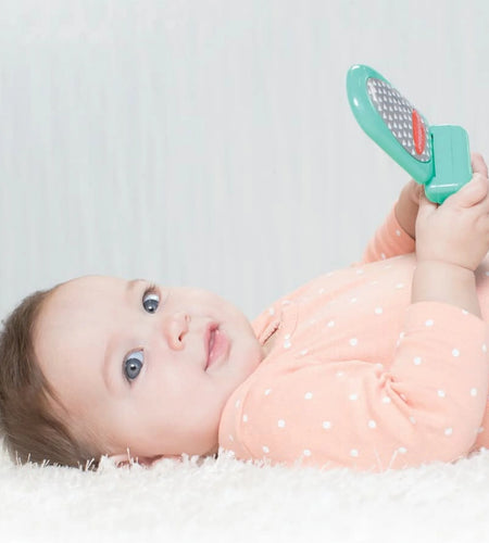 Flip & Peek Fun Learning Phone, Baby Early Development Toy, 3-12 Months, Teal